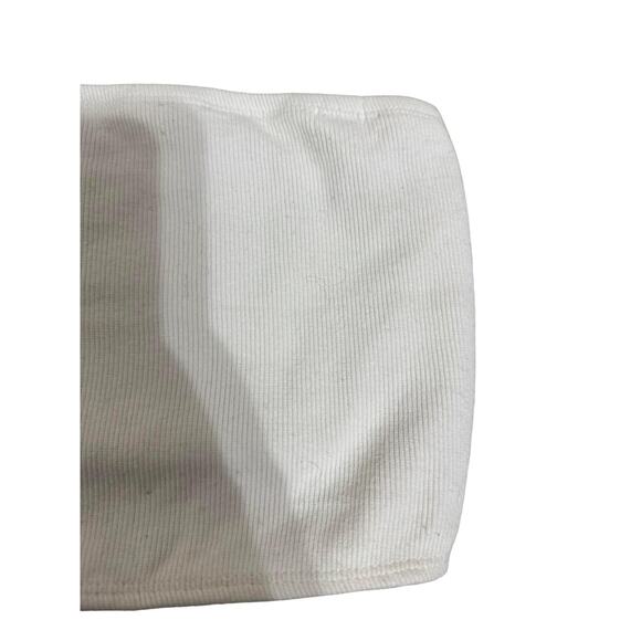 GP Tees White Seamless Cropped Tube Top‎ size M - Picture 2 of 5